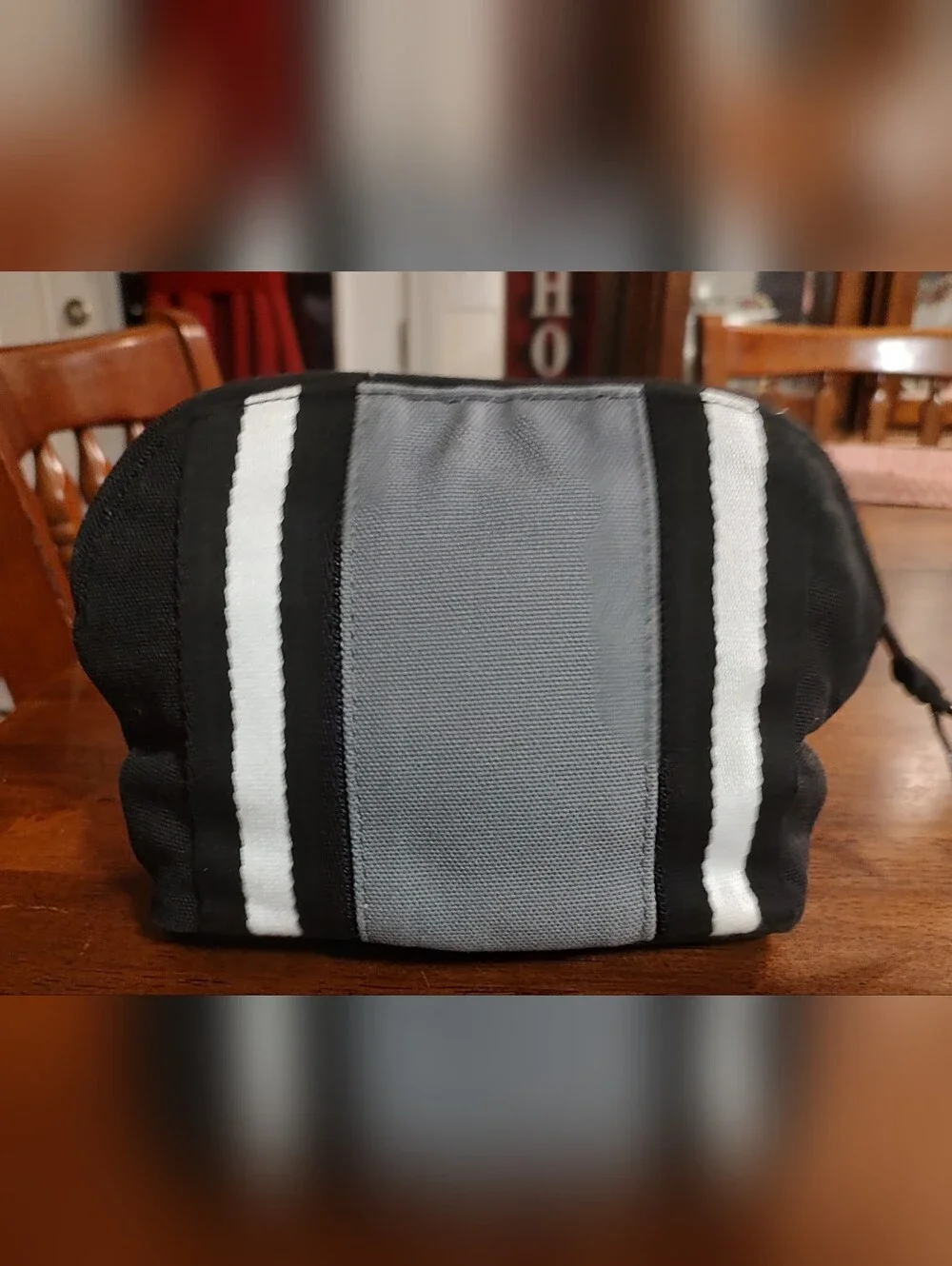 Vera Bradley Black & Gray Cosmetic Pouch